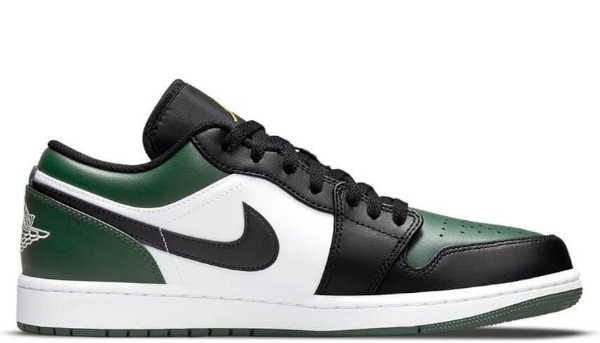 Jordan 1 Low 'Black Green'