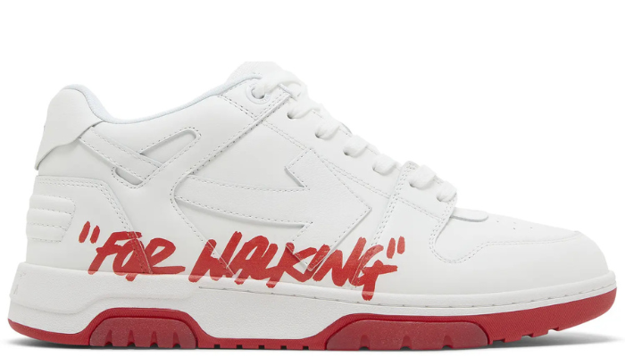 Off-White Out of Office Low 'For Walking - White Red' (Unisex)